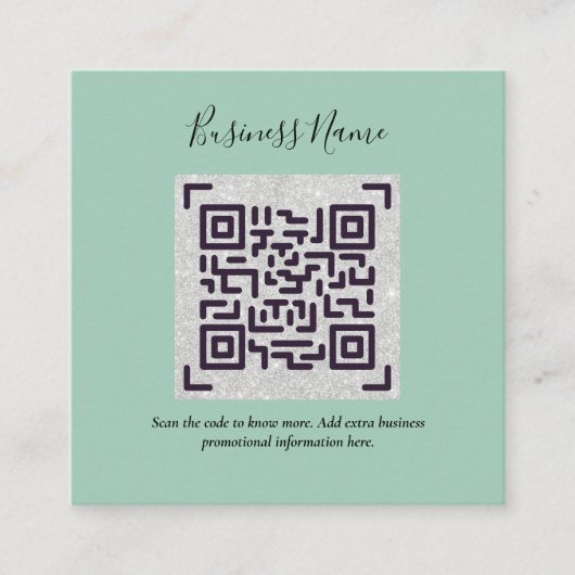 Créer son propre Carte de visite de code QR - Beau (Devant)