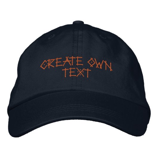 Créer son propre Casquette de texte (Devant)