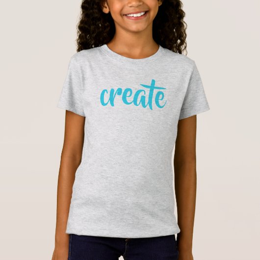"Créer" T-shirt fille (Devant)