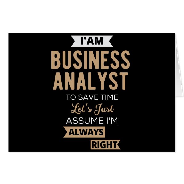 créer un analyste d'entreprise pour gagner du temp (Devant horizontal)