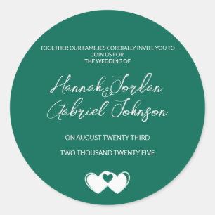 Créer un autocollant vert émeraude personnalisé