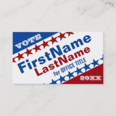 Créer un Carte de visite Modèle de campagne (Devant)