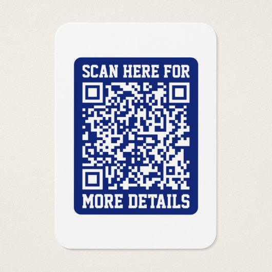 Créer un code QR analysable | Bleu marine (modifia (Devant)