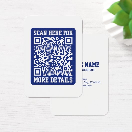 Créer un code QR analysable | Bleu marine (modifia (Bureau)