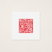 Créer un code QR rouge numérisable (modifiable) (Devant)