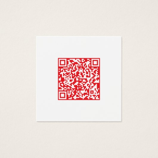 Créer un code QR rouge numérisable (modifiable) (Devant)