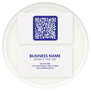 Créer un code QR scannable Bleu foncé modifiable