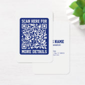 Créer un code QR scannable | Bleu marine (modifiab (Bureau)