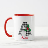 Créer Un Nom Personnalisé Initiale Une Mug De Noël (Gauche)