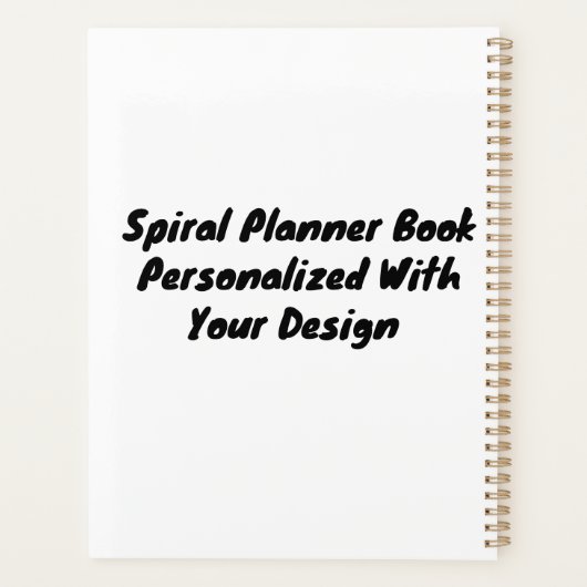 Créer un planificateur personnalisé - Couverture s (Dos)