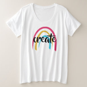 Créer un T-shirt Rainbow Women's Plus Size