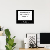 Créer une affiche de motivation personnalisée (pay (Bureau à domicile)