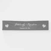 Créer une bannière Mariage A6 Grey and Grunge Hear (Horizontal)