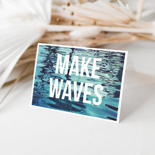 Créer une carte de note vide des vagues