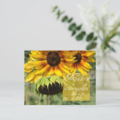 Créer Une Carte De Poste De Tournesols De Jardin (Debout devant)