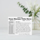 Créer une carte de recette (Debout devant)