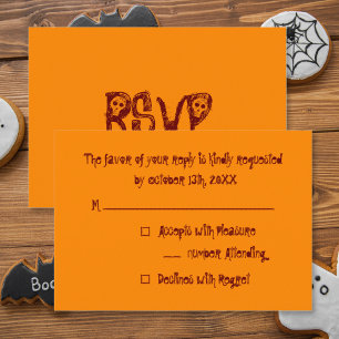 Créer une carte d'invitation RSVP personnalisée po