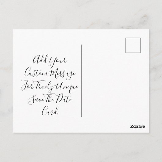 Créer une carte personnalisée de Save The Date (Dos)