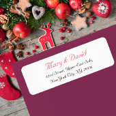 Créer une étiquette d'adresse de retour de mariage