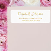 Créer une étiquette d'adresse de retour dorée pers