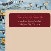 Créer une étiquette d'adresse de retour moderne et