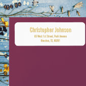 Créer une étiquette d'adresse de retour moderne et