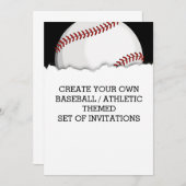 Créer une invitation à thème de baseball (Devant / Derrière)