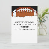 Créer une invitation à thème de football (Debout devant)