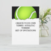 Créer une invitation à thème de tennis (Debout devant)