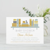 Créer Une Invitation De Baby shower De Bibliothèqu (Debout devant)
