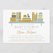 Créer Une Invitation De Baby shower De Bibliothèqu