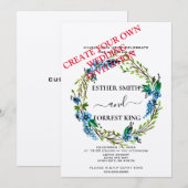 Créer une invitation de mariage personnalisée, do- (Devant / Derrière)