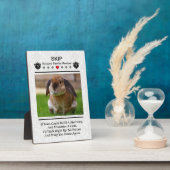 Créer Une Plaque Photo Commémorative Pour Animaux  (Côté)