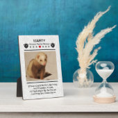 Créer Une Plaque Photo Commémorative Pour Animaux (Côté)