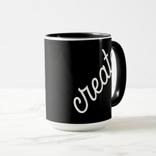 Créer une tasse de café noir et blanc (Devant droit)