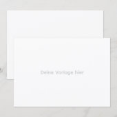 Créer vos propres cartes d'invitation (Devant / Derrière)