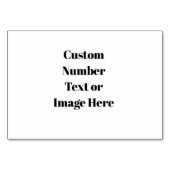 Créer vos propres numéros de table Mariage - Perso (Dos)