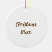 Créer vos propres ornements Nom et année Noël (Dos)