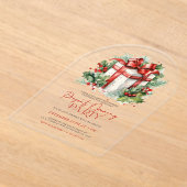 Créer votre cadeau de Noël Invitation de fête d'ou (Poser)