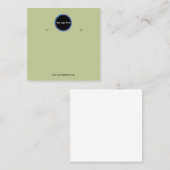 Créer votre carte d'affichage d'écoute de logo per (Devant / Derrière)