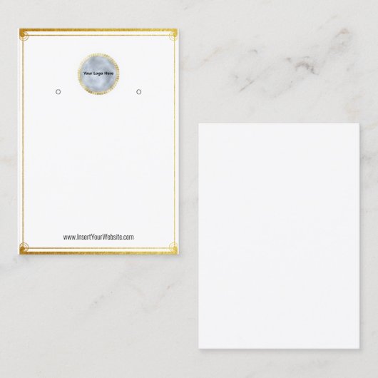 Créer votre carte d'affichage d'écoute de logo per (Devant / Derrière)