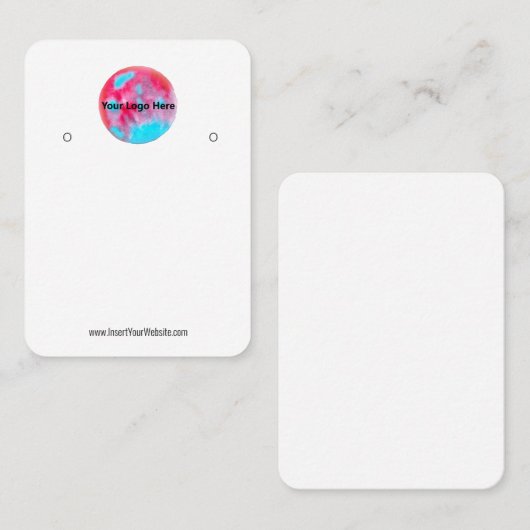 Créer votre carte d'affichage d'écoute de logo per (Devant / Derrière)