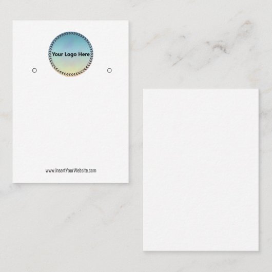 Créer votre carte d'affichage d'écoute de logo per (Devant / Derrière)