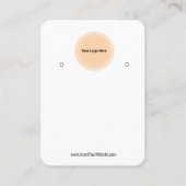 Créer votre carte d'affichage d'écoute de logo per (Devant)