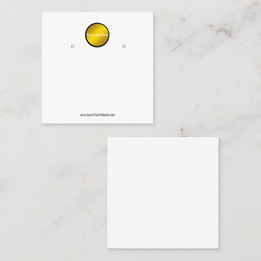 Créer votre carte d'affichage d'écoute de logo per (Devant / Derrière)