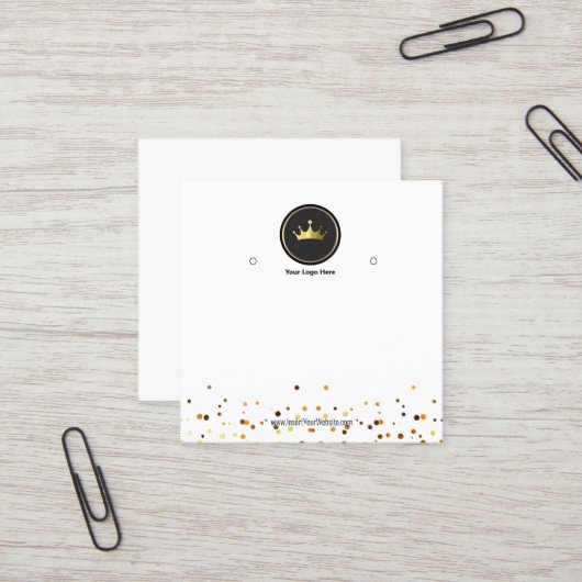 Créer votre carte d'affichage d'écoute de logo per (Devant/Arrière en situation)