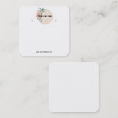 Créer votre carte d'affichage d'écoute de logo per (Devant / Derrière)