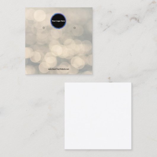 Créer votre carte d'affichage d'écoute de logo per (Devant / Derrière)