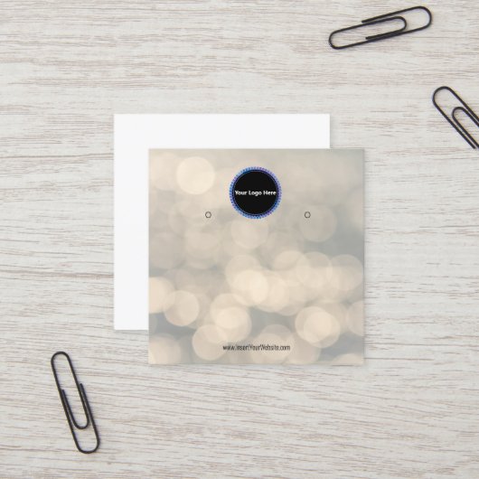 Créer votre carte d'affichage d'écoute de logo per (Devant/Arrière en situation)