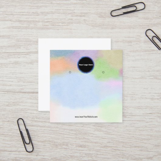 Créer votre carte d'affichage d'écoute de logo per (Devant/Arrière en situation)